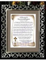 A Blessing for My Granddaughter (baby) - Baby Gift - PurpleWishingGate.com