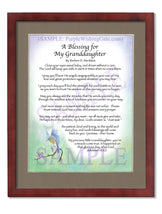 A Blessing for My Granddaughter (baby) - Baby Gift - PurpleWishingGate.com
