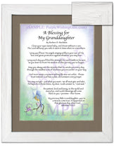 A Blessing for My Granddaughter (baby) - Baby Gift - PurpleWishingGate.com
