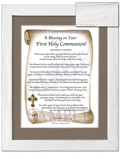 A Blessing on Your First Holy Communion