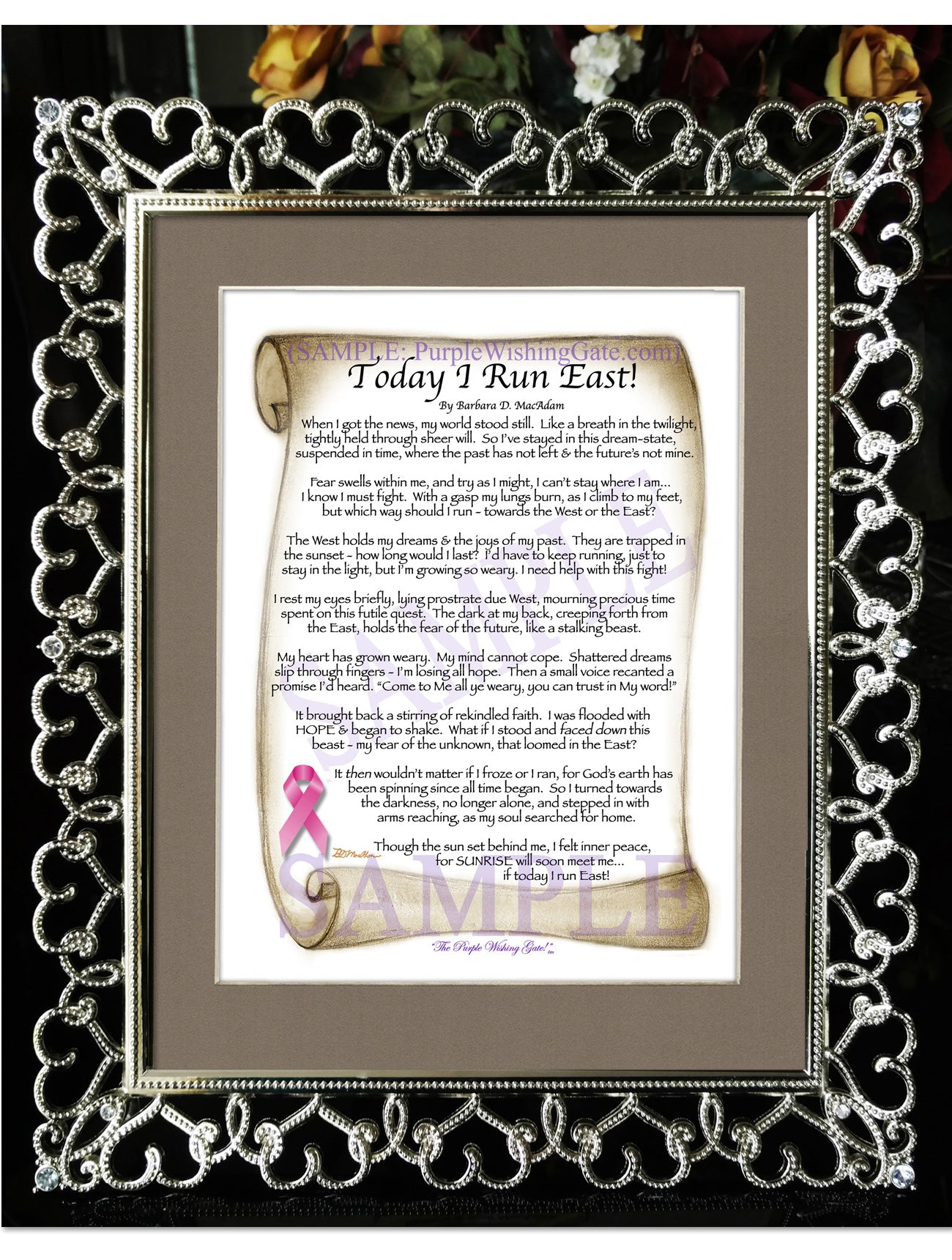 Today I Run East! (Prayer of Hope) - Encouragement Gift - PurpleWishingGate.com