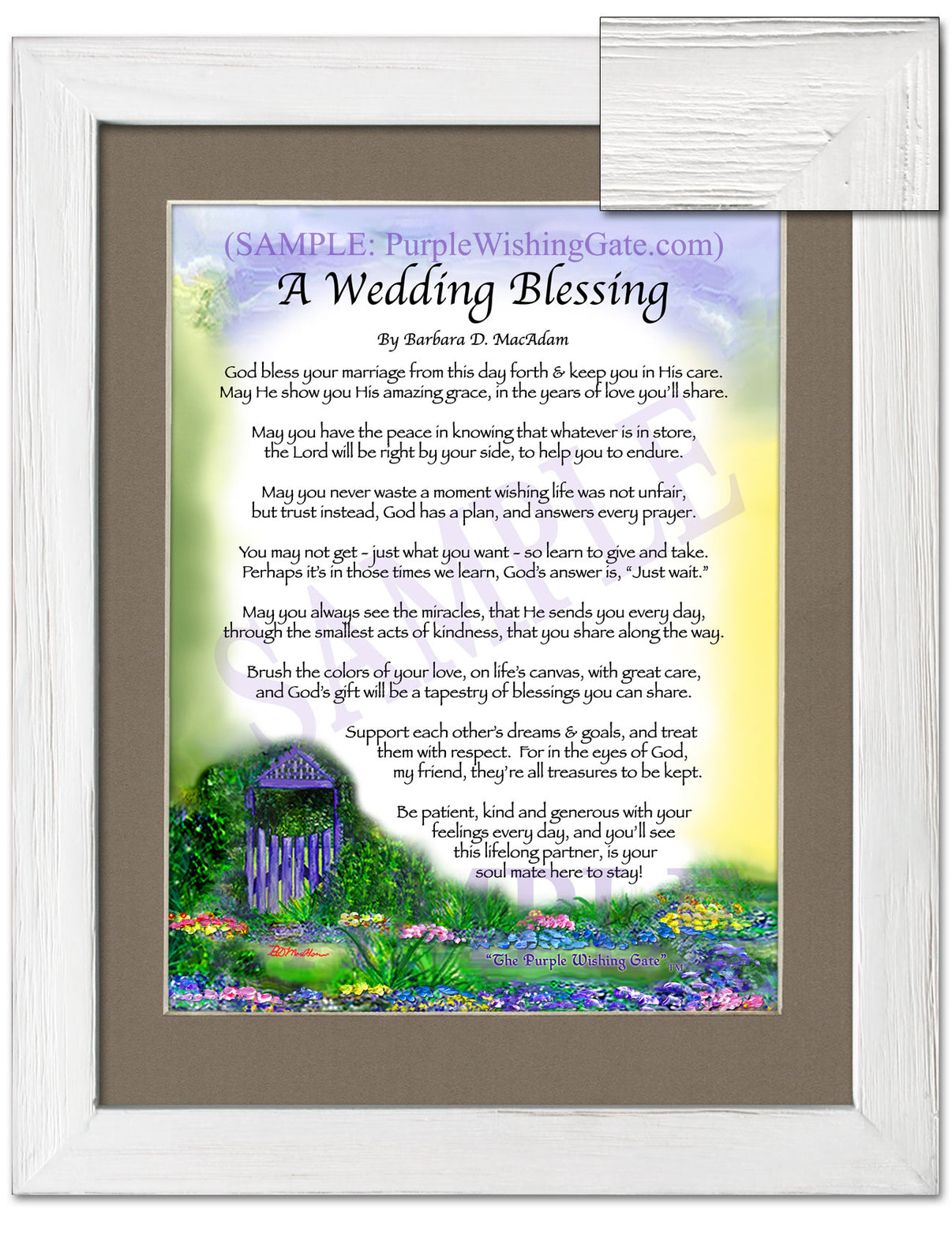 A Wedding Blessing - Wedding Gift - PurpleWishingGate.com