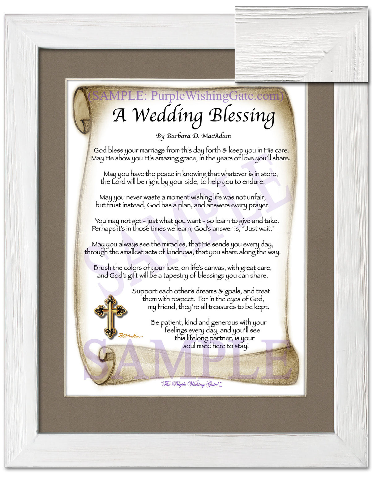 A Wedding Blessing - Wedding Gift - PurpleWishingGate.com