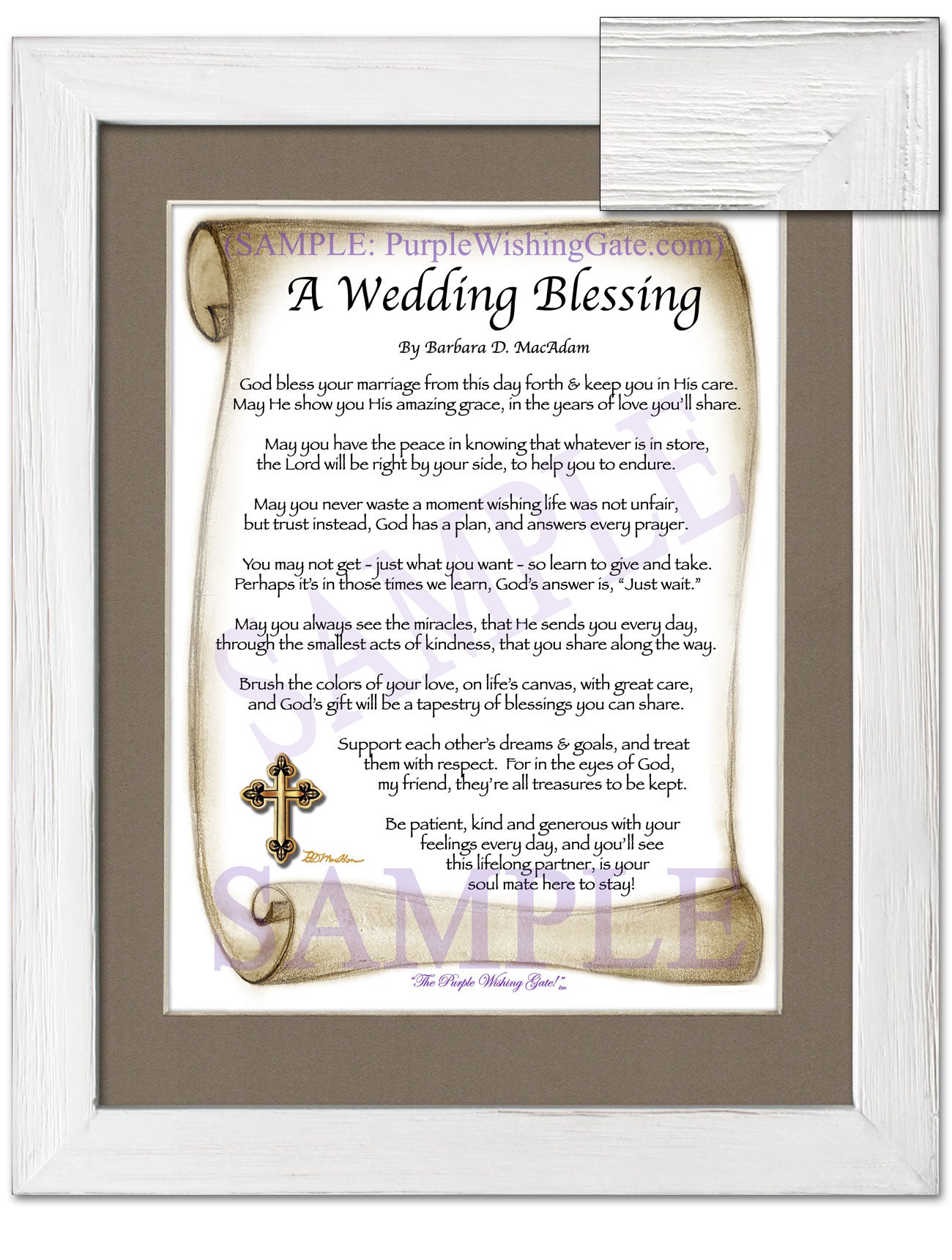 A Wedding Blessing - Wedding Gift - PurpleWishingGate.com