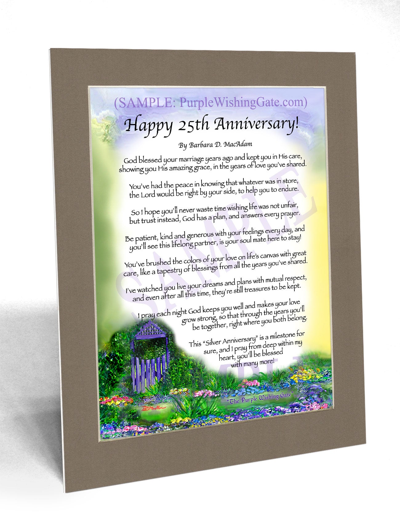 Happy 25th Anniversary! - Anniversary Gift - PurpleWishingGate.com