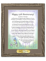 Happy 25th Anniversary! - Anniversary Gift - PurpleWishingGate.com