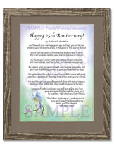 Happy 25th Anniversary! - Anniversary Gift - PurpleWishingGate.com