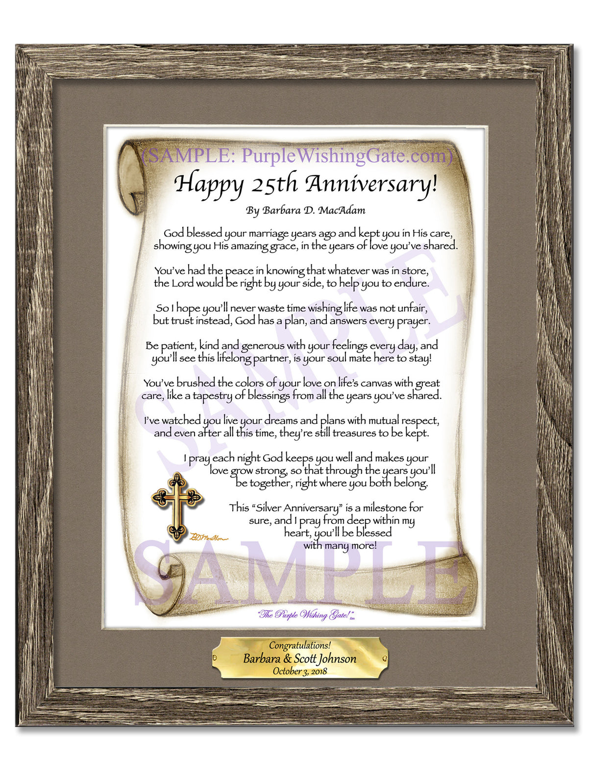 Happy 25th Anniversary! - Anniversary Gift - PurpleWishingGate.com