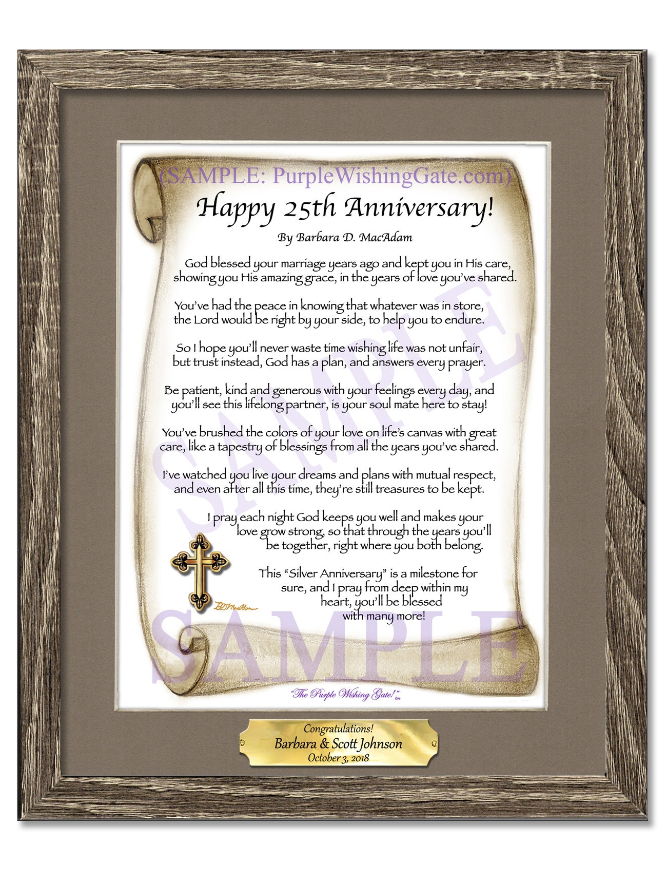 Happy 25th Anniversary! - Anniversary Gift - PurpleWishingGate.com