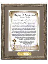 Happy 25th Anniversary! - Anniversary Gift - PurpleWishingGate.com