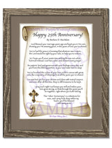 Happy 25th Anniversary! - Anniversary Gift - PurpleWishingGate.com