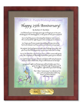 Happy 25th Anniversary! - Anniversary Gift - PurpleWishingGate.com