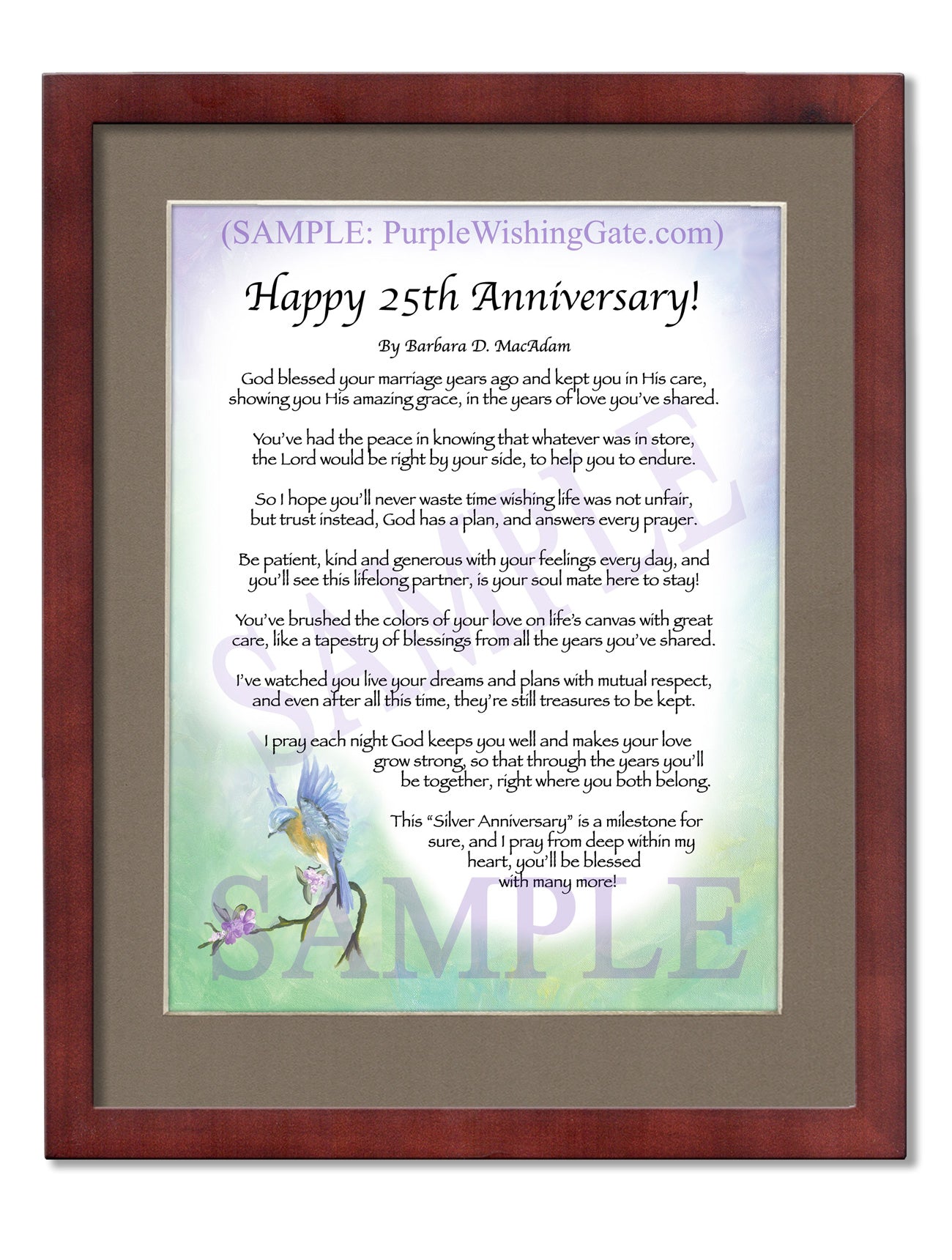Happy 25th Anniversary! - Anniversary Gift - PurpleWishingGate.com