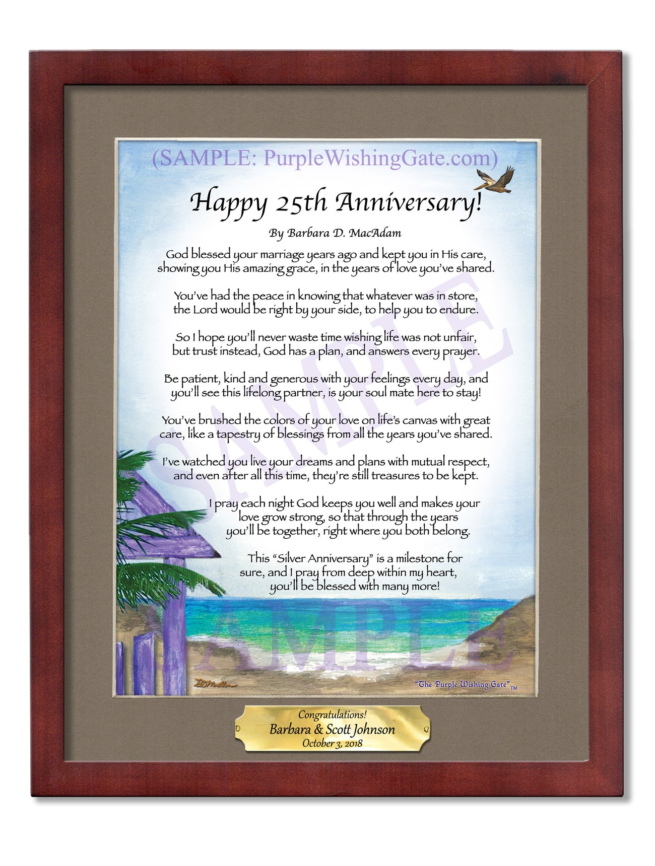 Happy 25th Anniversary! - Anniversary Gift - PurpleWishingGate.com