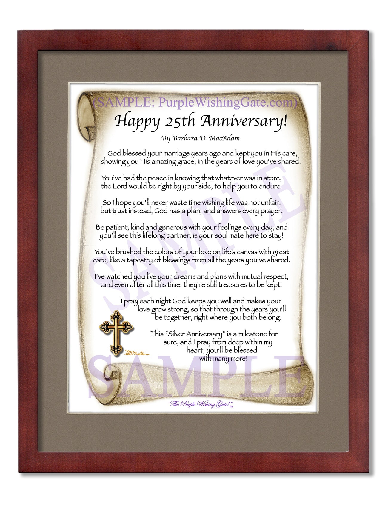 Happy 25th Anniversary! - Anniversary Gift - PurpleWishingGate.com