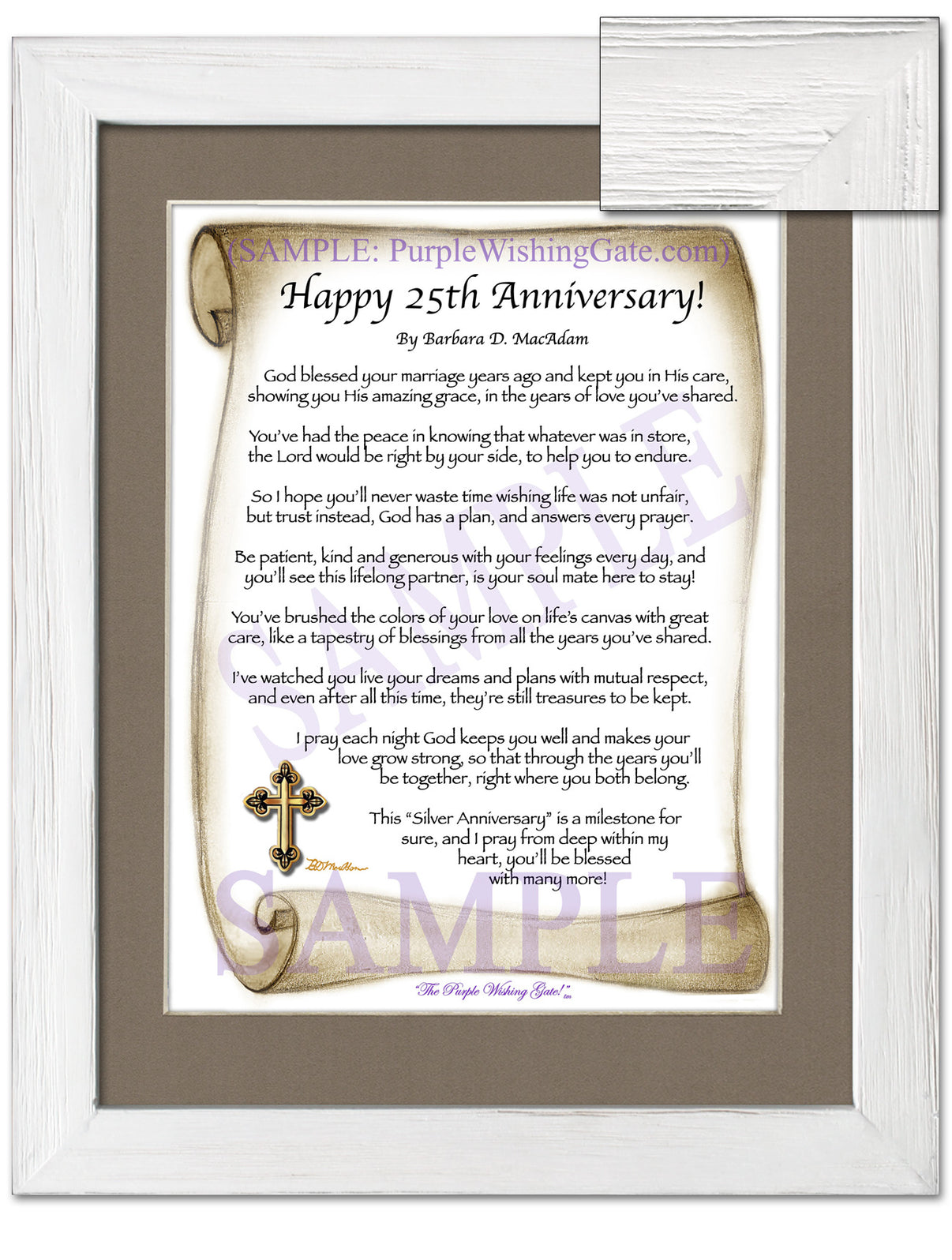 Happy 25th Anniversary! - Anniversary Gift - PurpleWishingGate.com