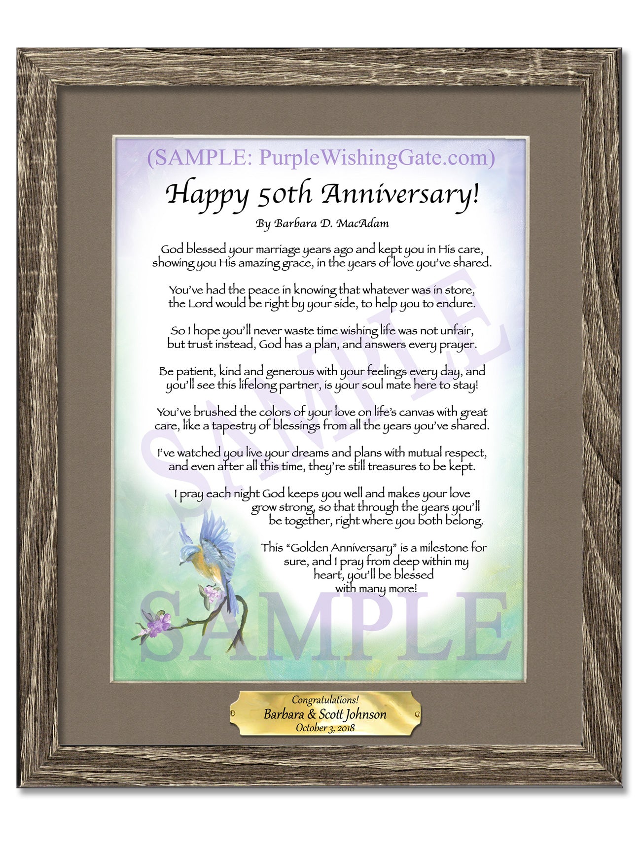 Happy 50th Anniversary! - Anniversary Gift - PurpleWishingGate.com