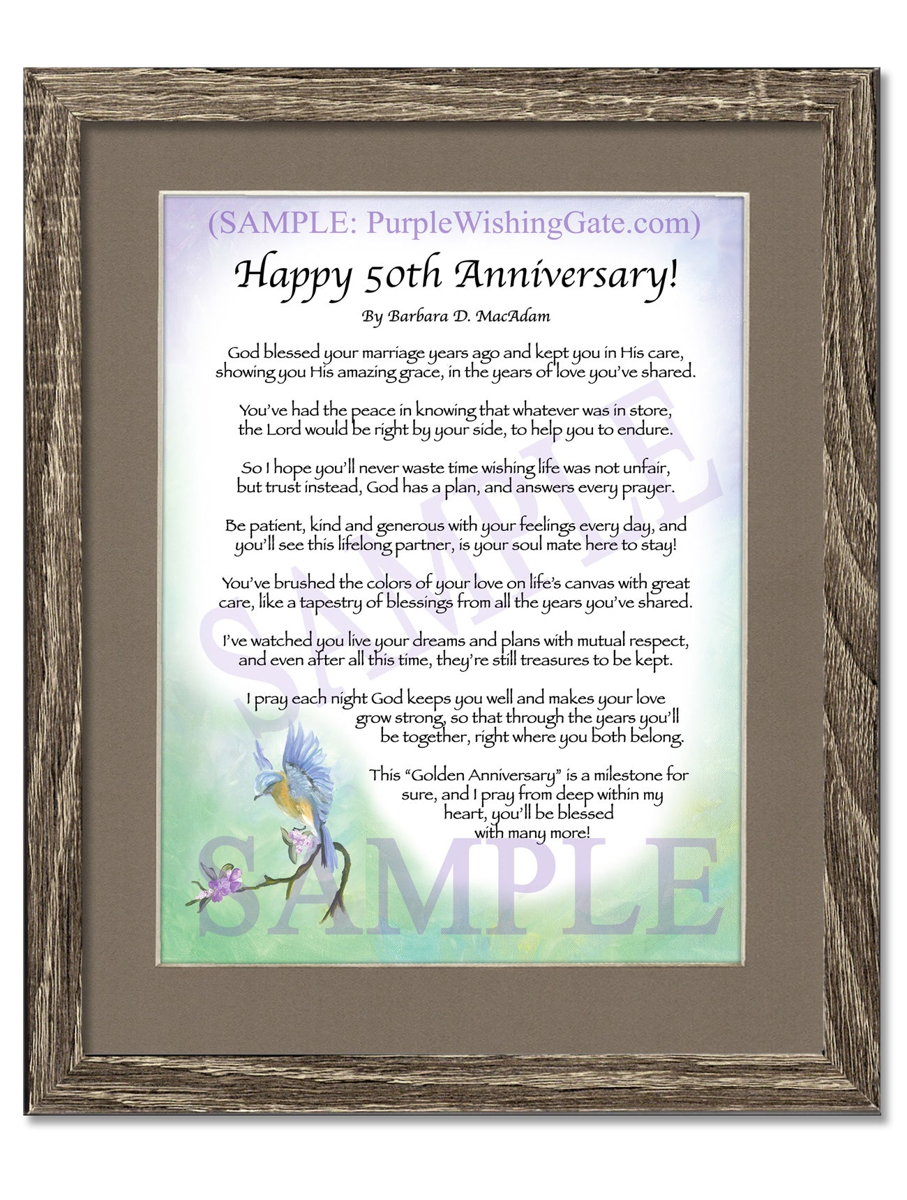 Happy 50th Anniversary! - Anniversary Gift - PurpleWishingGate.com