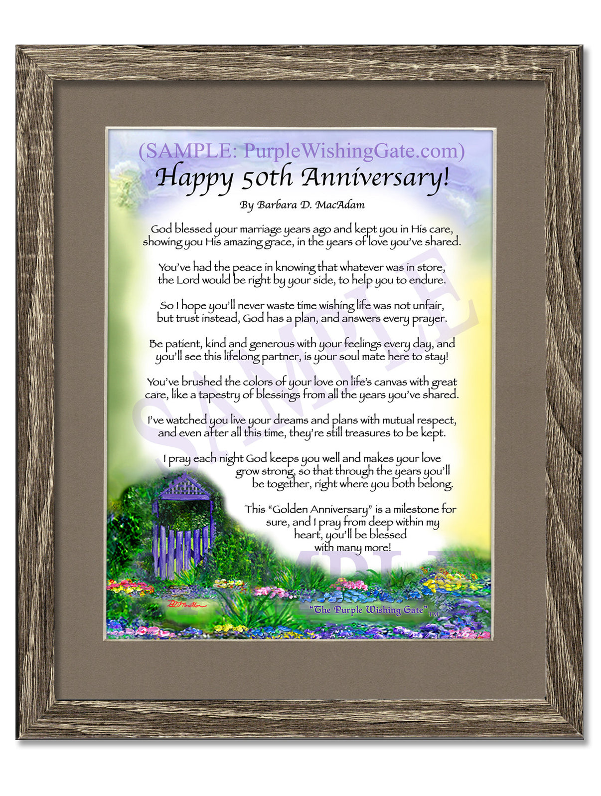 Happy 50th Anniversary! - Anniversary Gift - PurpleWishingGate.com
