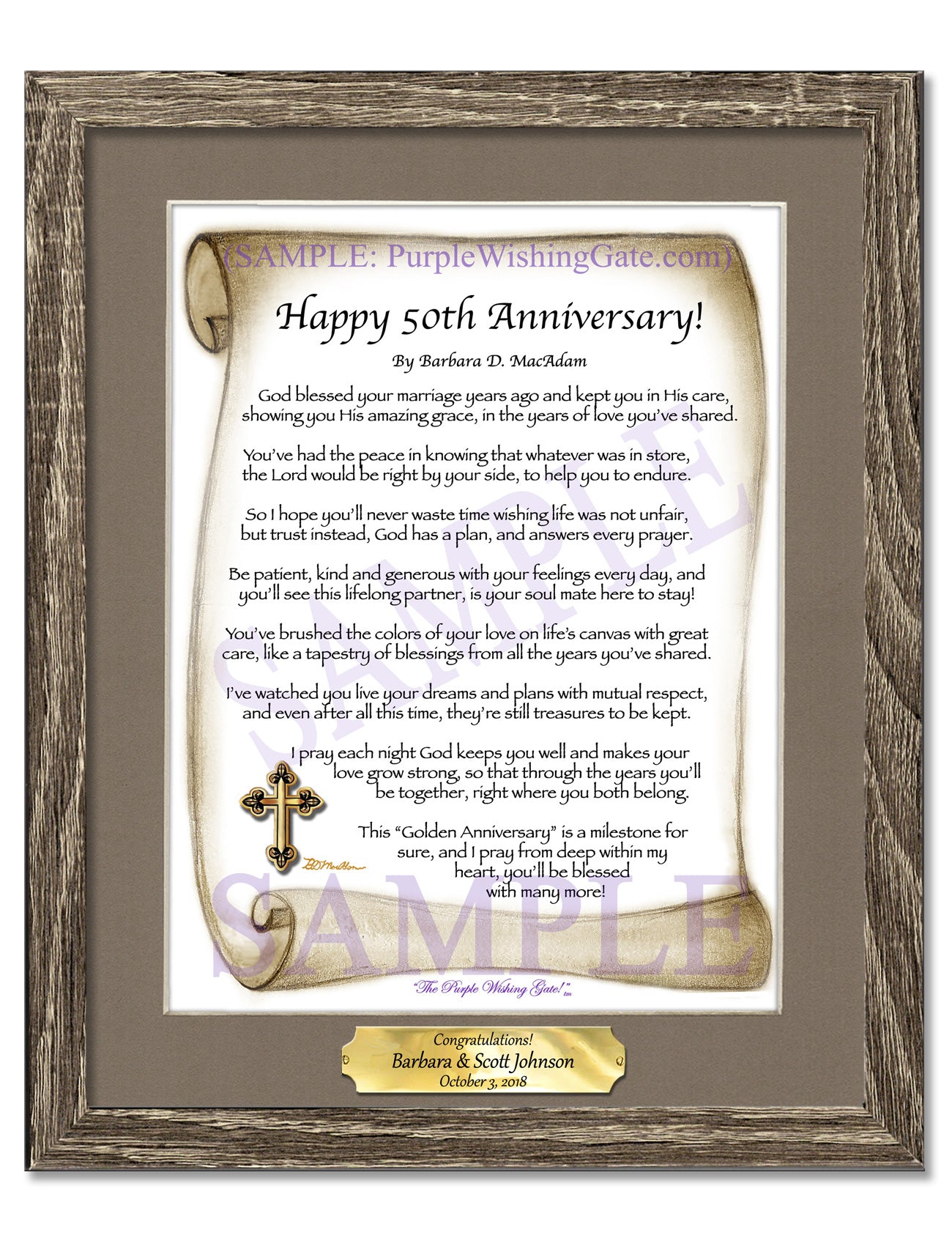 Happy 50th Anniversary! - Anniversary Gift - PurpleWishingGate.com