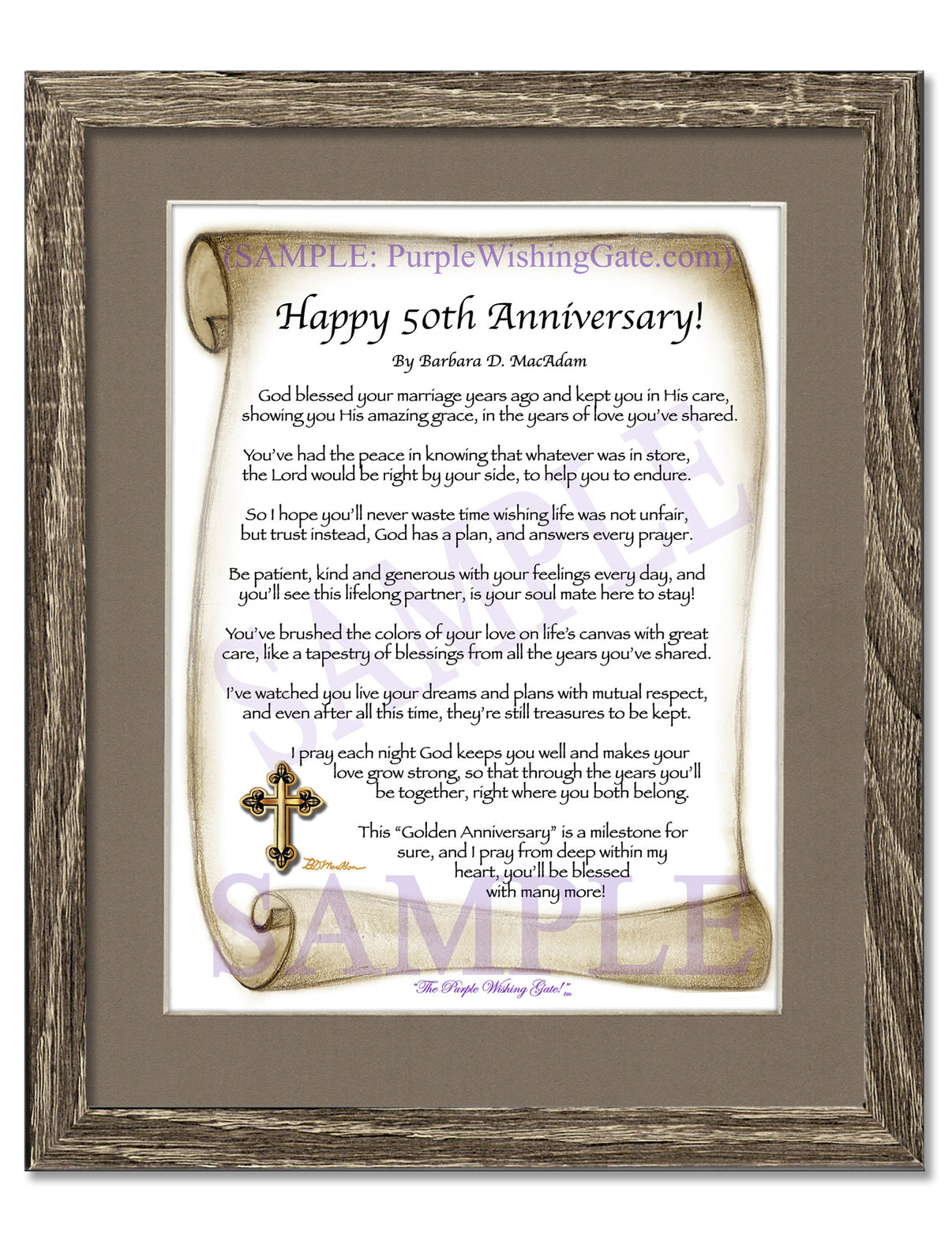 Happy 50th Anniversary! - Anniversary Gift - PurpleWishingGate.com