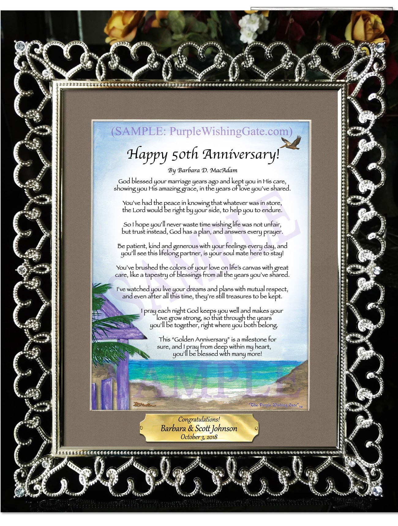 Happy 50th Anniversary! - Anniversary Gift - PurpleWishingGate.com