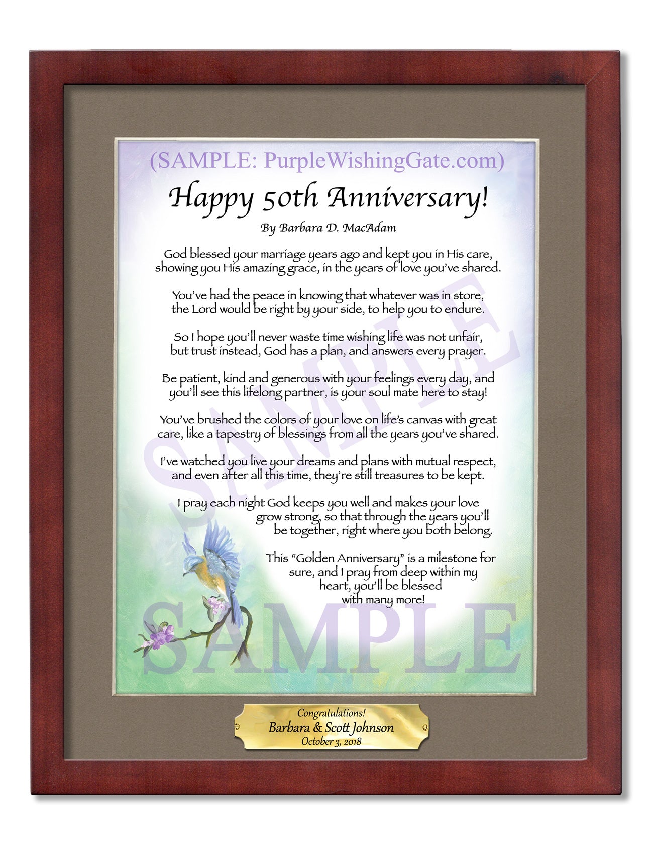 Happy 50th Anniversary! - Anniversary Gift - PurpleWishingGate.com