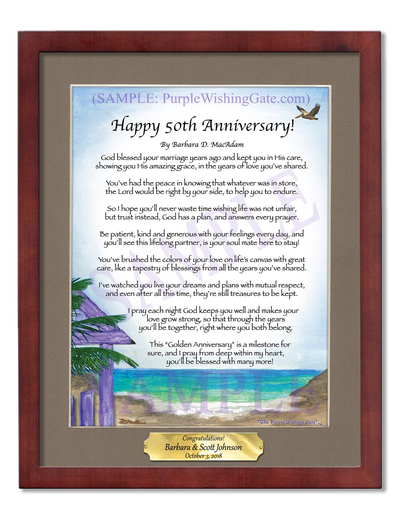 Happy 50th Anniversary! - Anniversary Gift - PurpleWishingGate.com