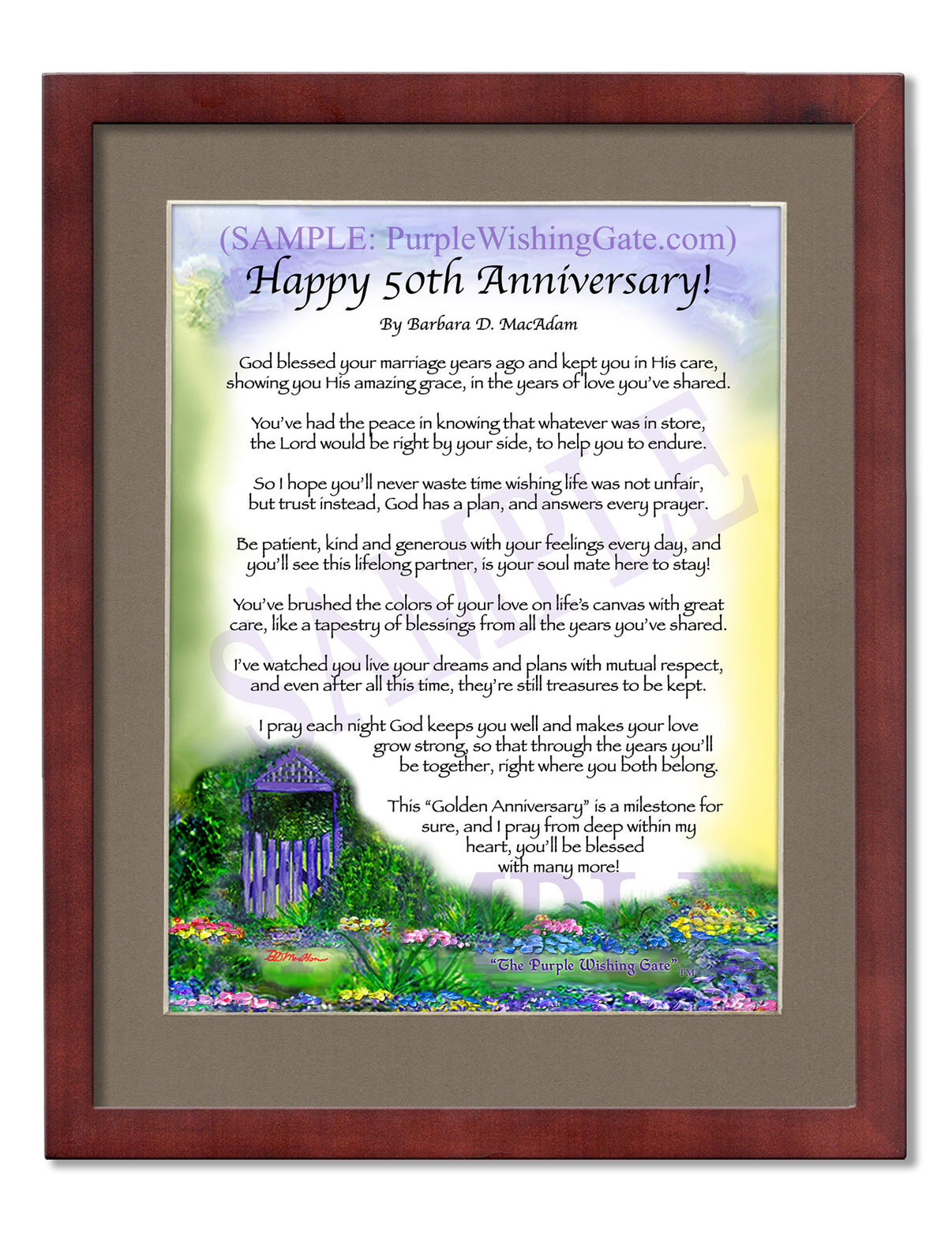 Happy 50th Anniversary! - Anniversary Gift - PurpleWishingGate.com