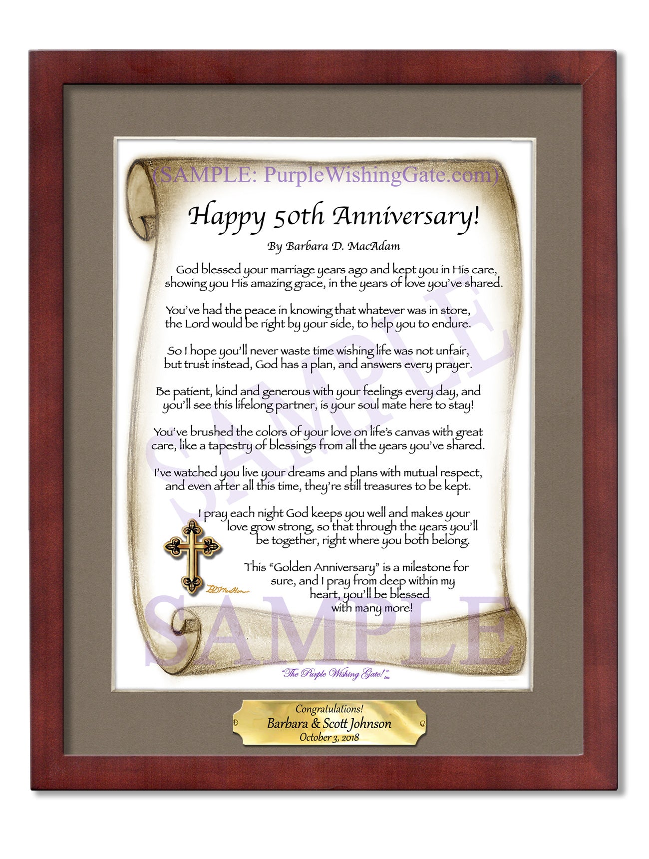 Happy 50th Anniversary! - Anniversary Gift - PurpleWishingGate.com