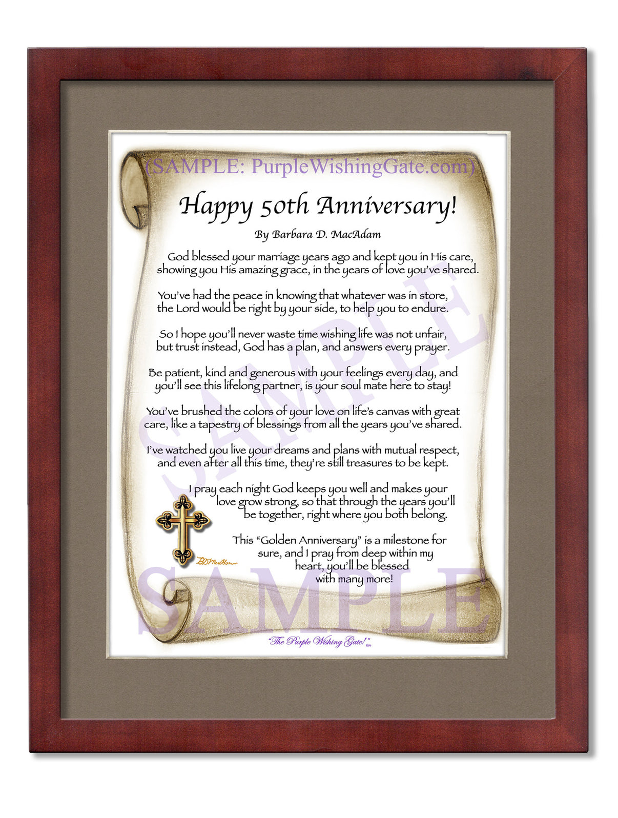 Happy 50th Anniversary! - Anniversary Gift - PurpleWishingGate.com