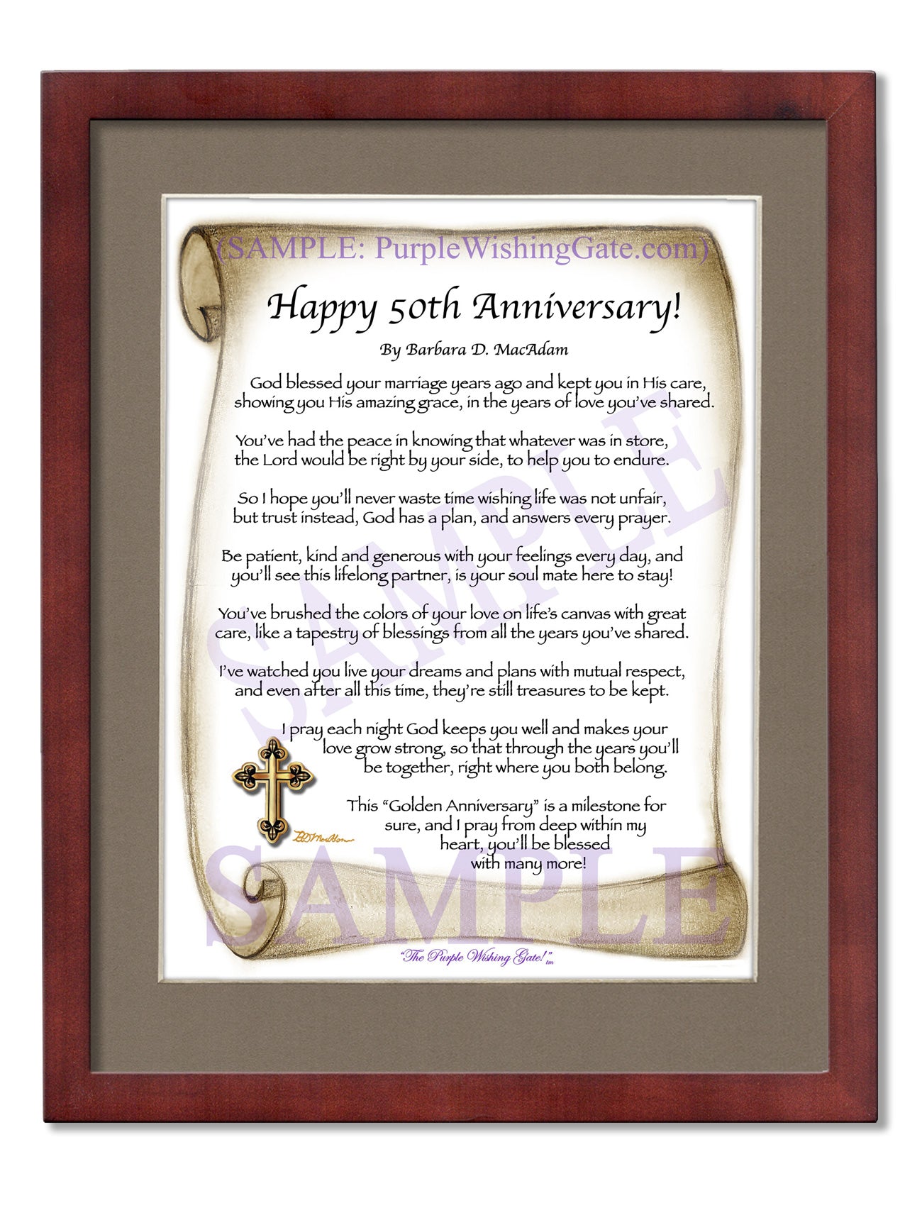 Happy 50th Anniversary! - Anniversary Gift - PurpleWishingGate.com