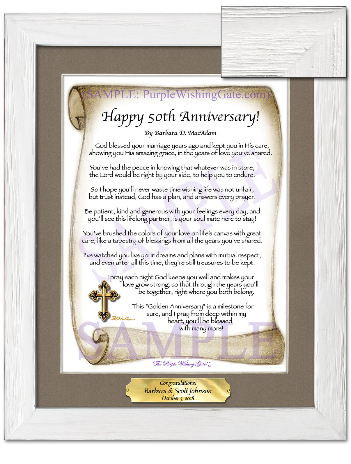 Happy 50th Anniversary! - Anniversary Gift - PurpleWishingGate.com
