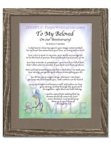 To My Beloved On our Anniversary! - Anniversary Gift - PurpleWishingGate.com