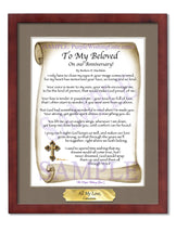 To My Beloved On our Anniversary! - Anniversary Gift - PurpleWishingGate.com