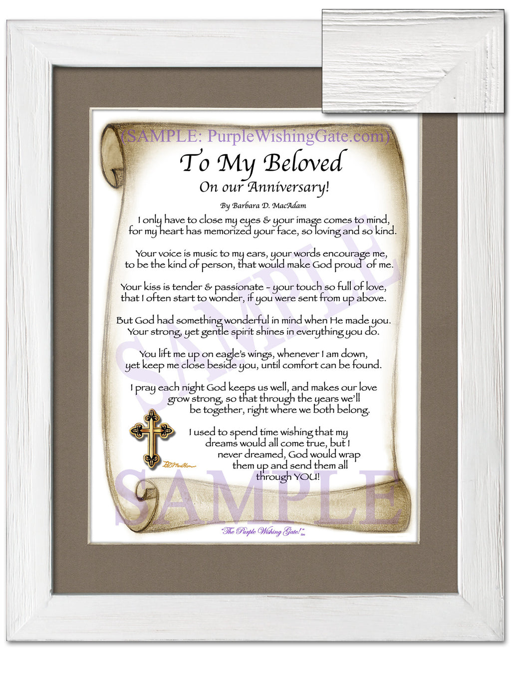 To My Beloved On our Anniversary! - Anniversary Gift - PurpleWishingGate.com