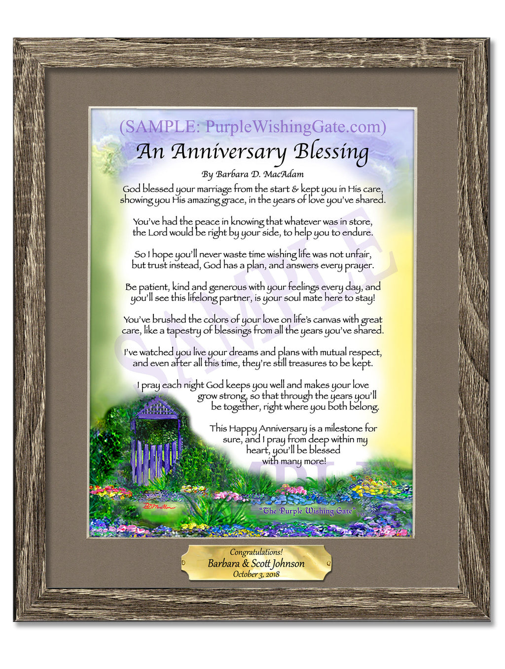 An Anniversary Blessing - Anniversary Gift - PurpleWishingGate.com