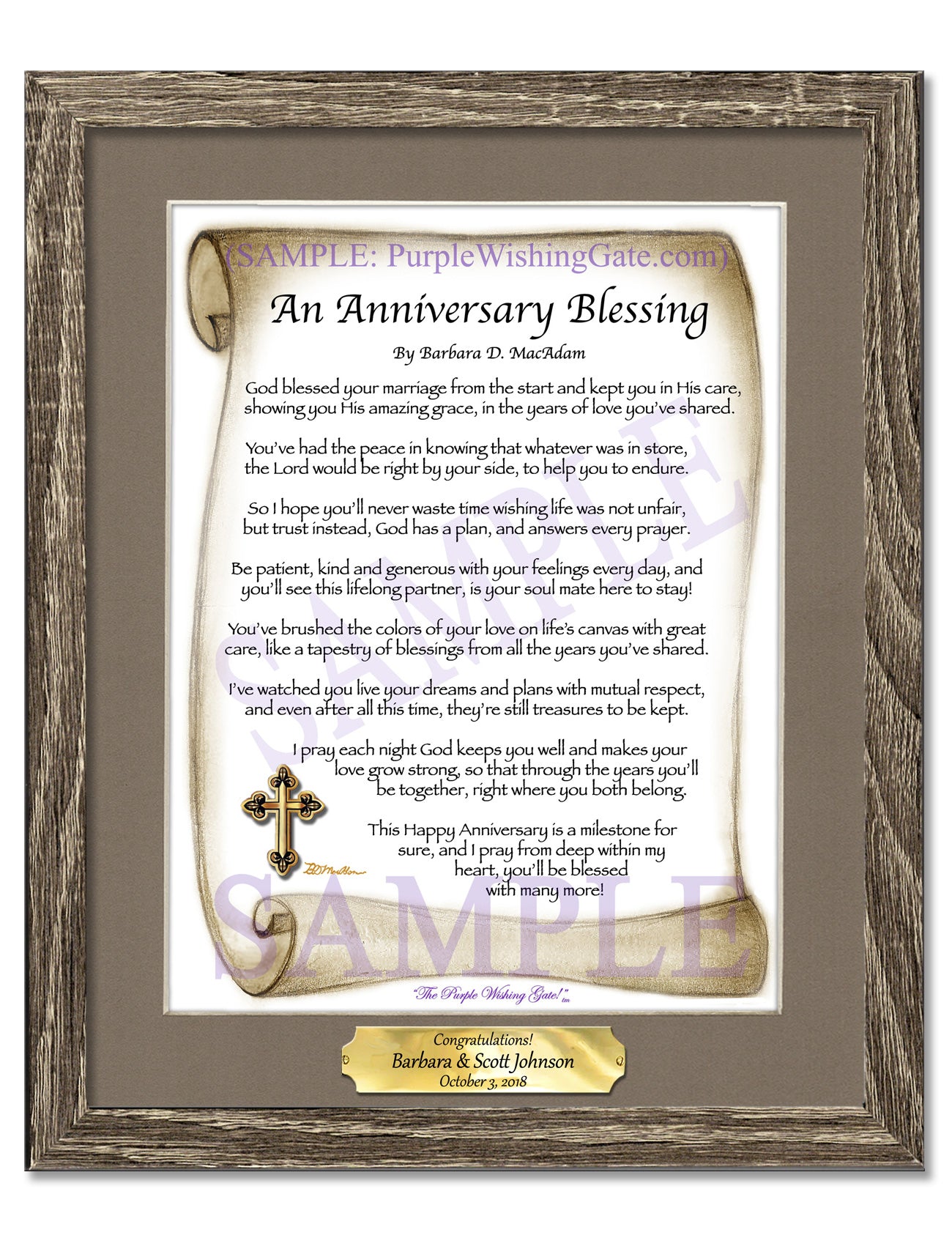 An Anniversary Blessing - Anniversary Gift - PurpleWishingGate.com