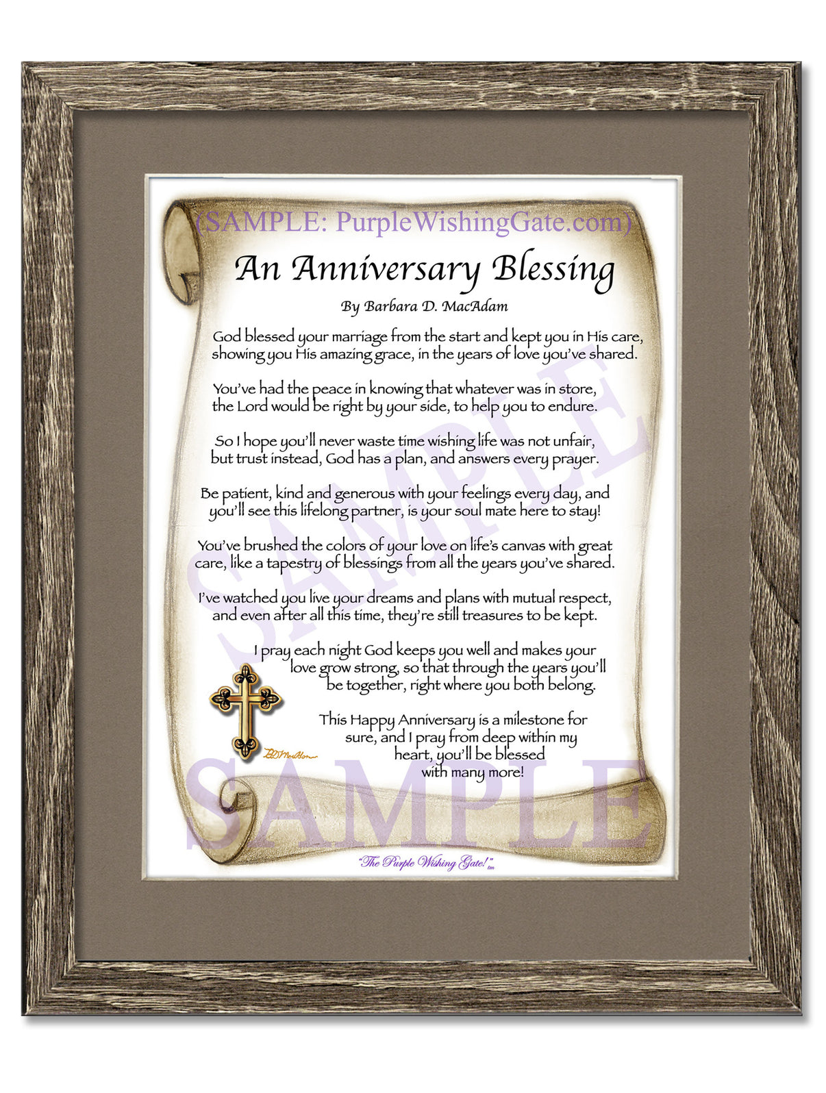 An Anniversary Blessing - Anniversary Gift - PurpleWishingGate.com