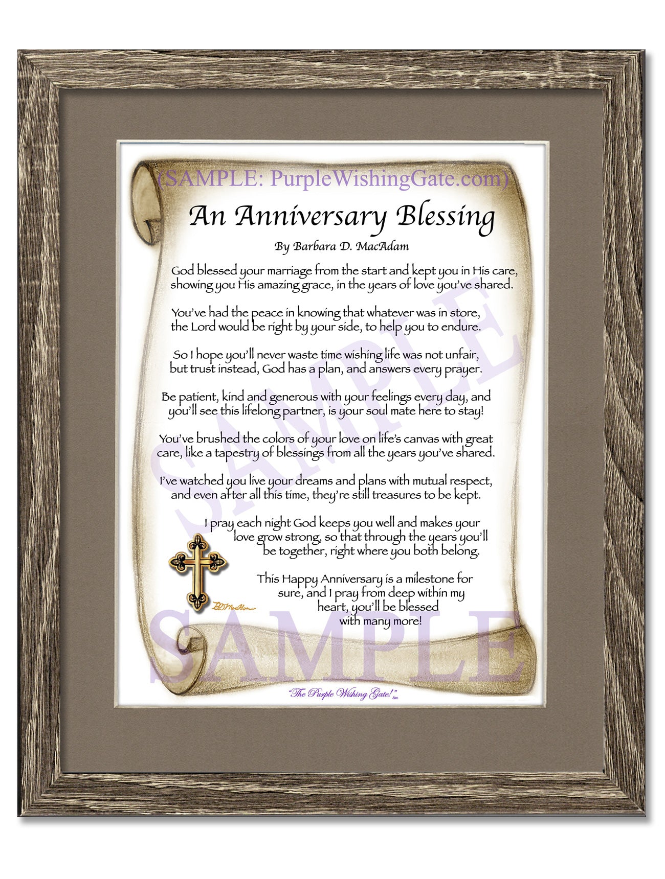 An Anniversary Blessing - Anniversary Gift - PurpleWishingGate.com