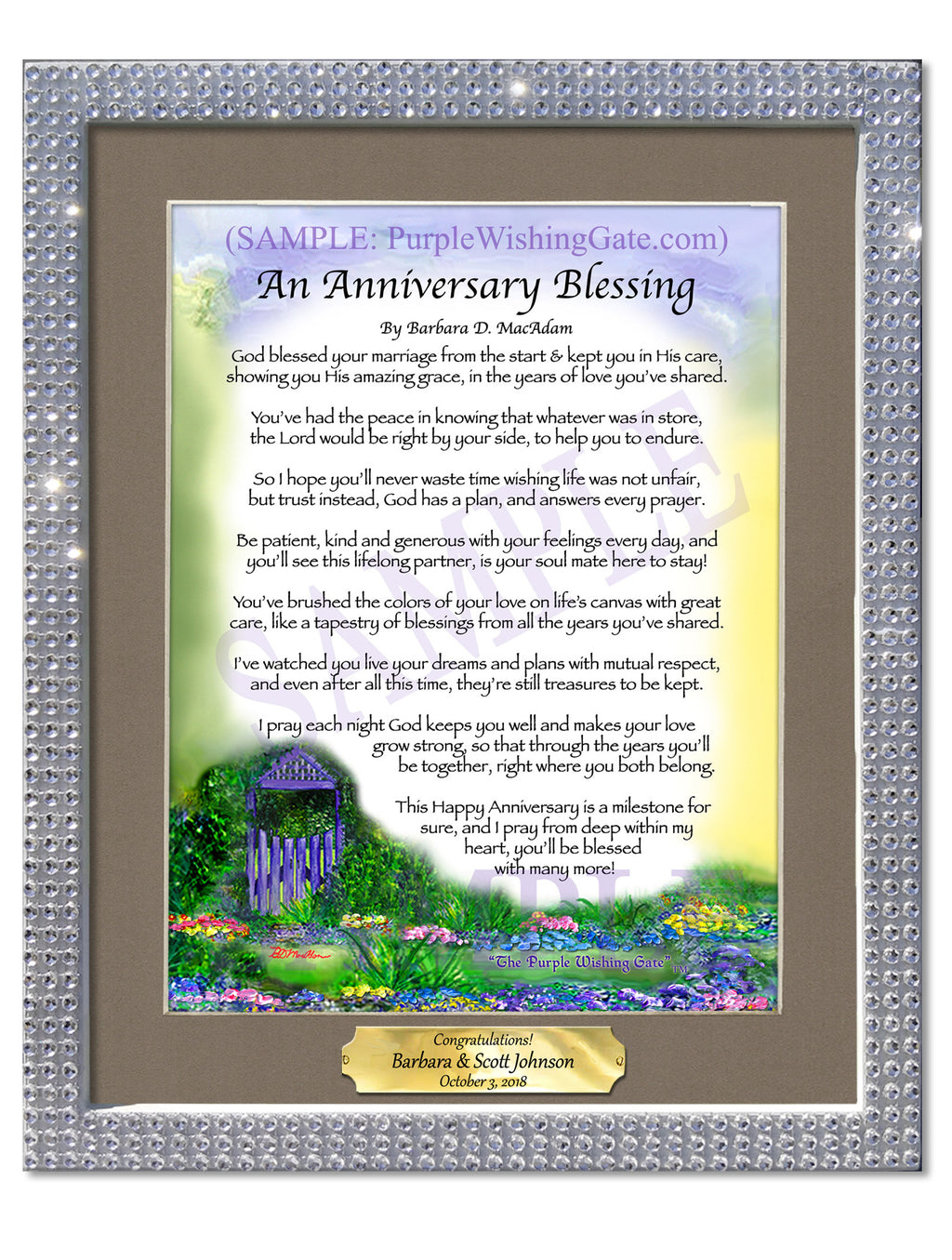 An Anniversary Blessing - Anniversary Gift - PurpleWishingGate.com