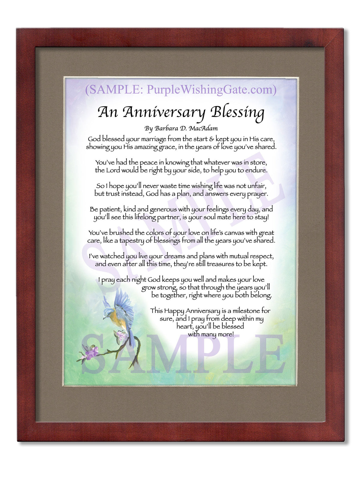 An Anniversary Blessing - Anniversary Gift - PurpleWishingGate.com