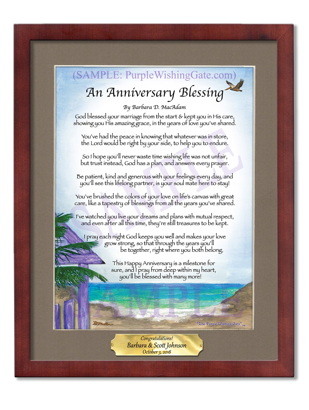 An Anniversary Blessing - Anniversary Gift - PurpleWishingGate.com