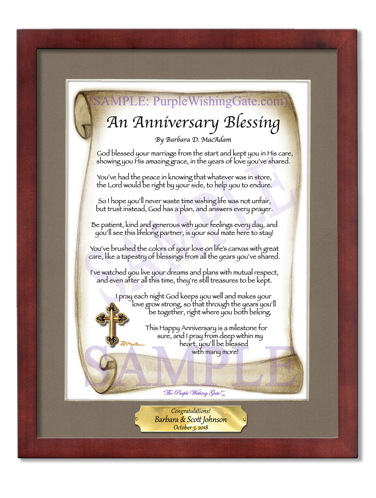 An Anniversary Blessing - Anniversary Gift - PurpleWishingGate.com