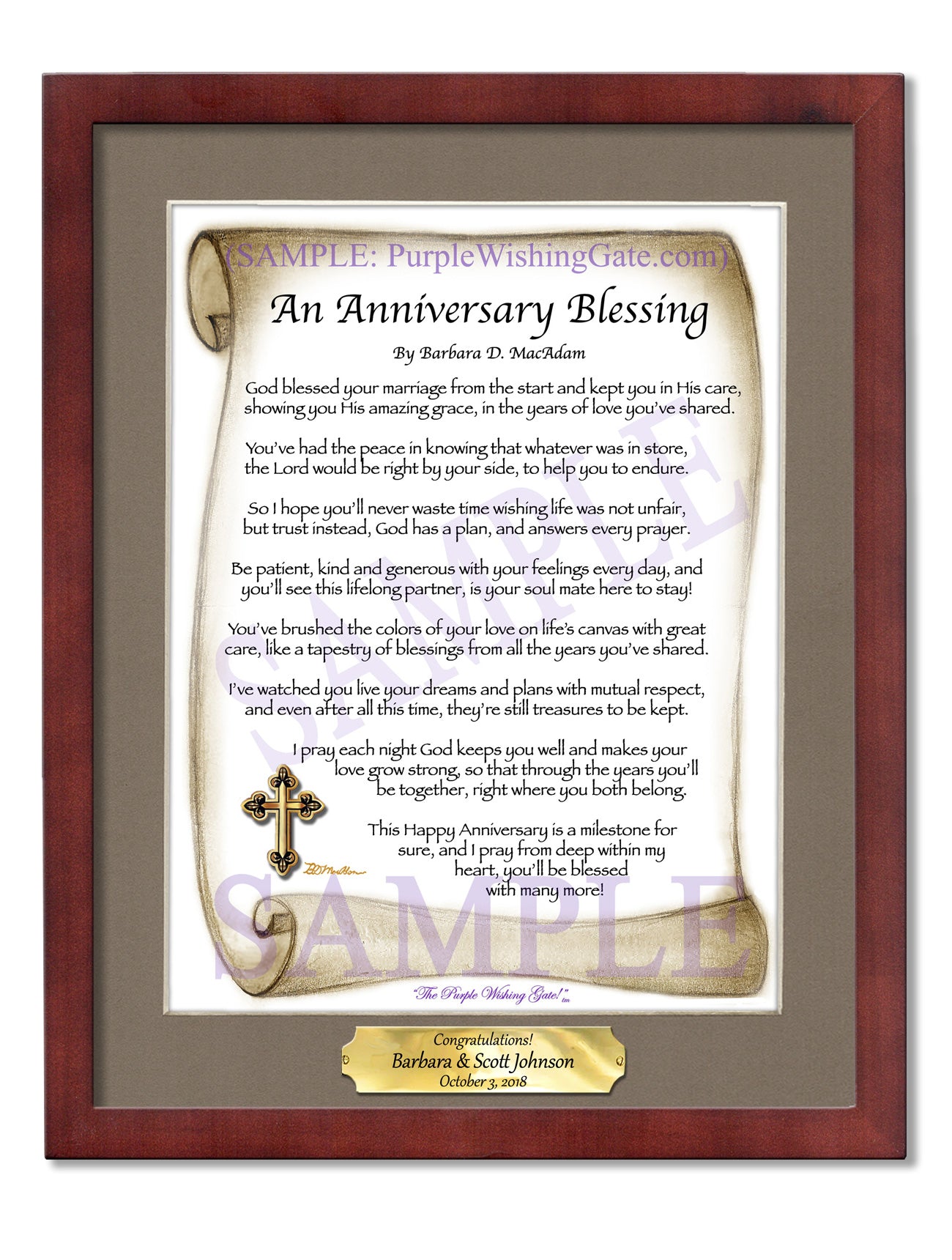 An Anniversary Blessing - Anniversary Gift - PurpleWishingGate.com