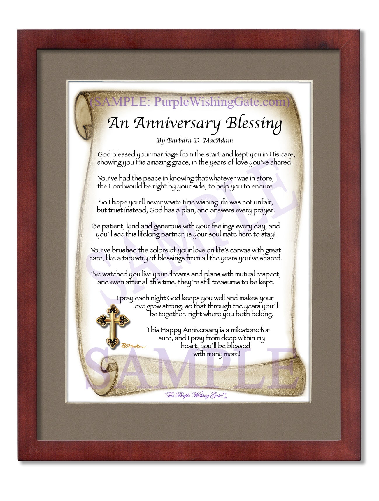 An Anniversary Blessing - Anniversary Gift - PurpleWishingGate.com