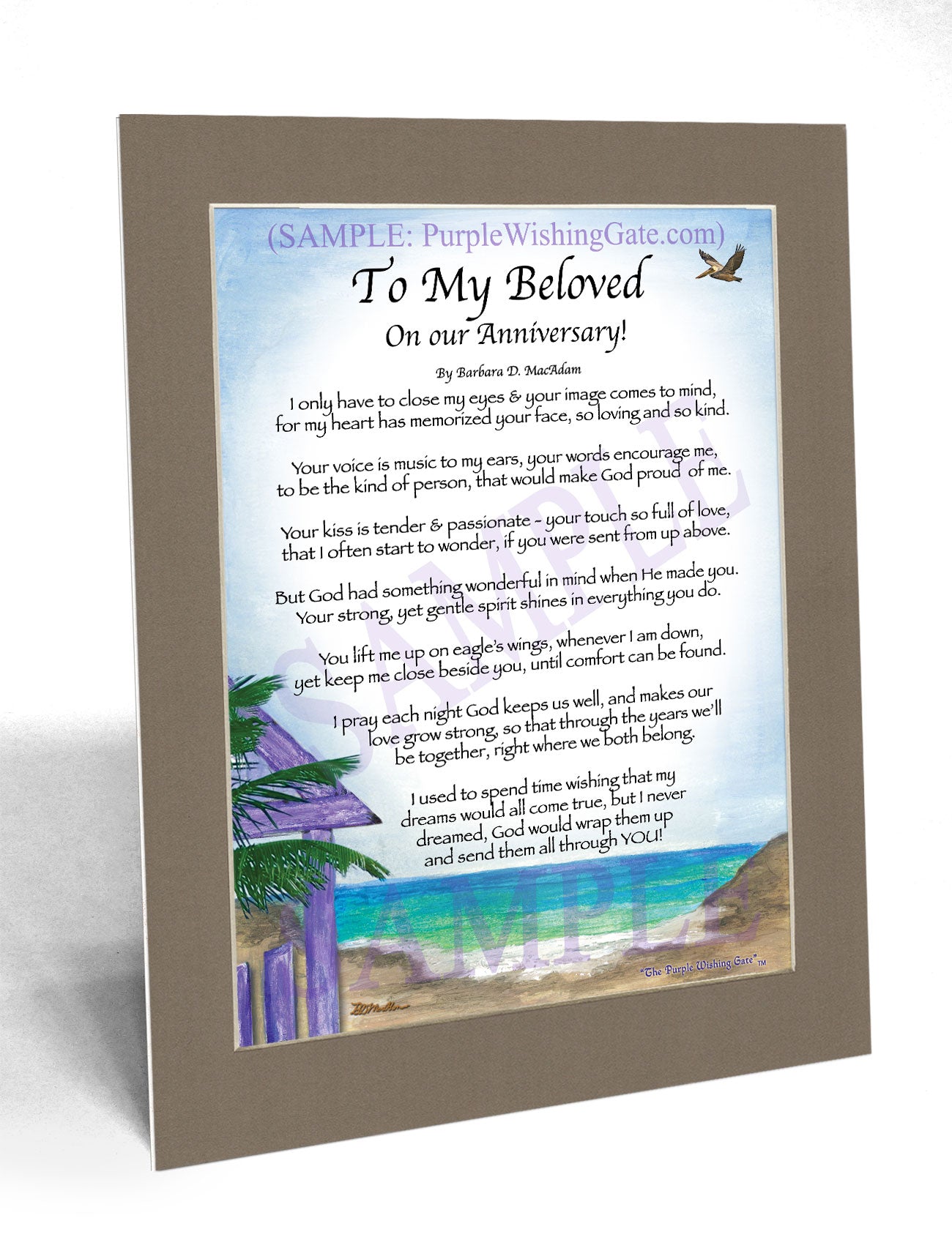 To My Beloved On our Anniversary! - Anniversary Gift - PurpleWishingGate.com