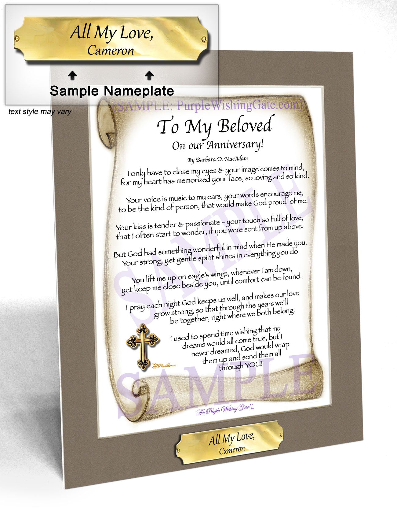 To My Beloved On our Anniversary! - Anniversary Gift - PurpleWishingGate.com