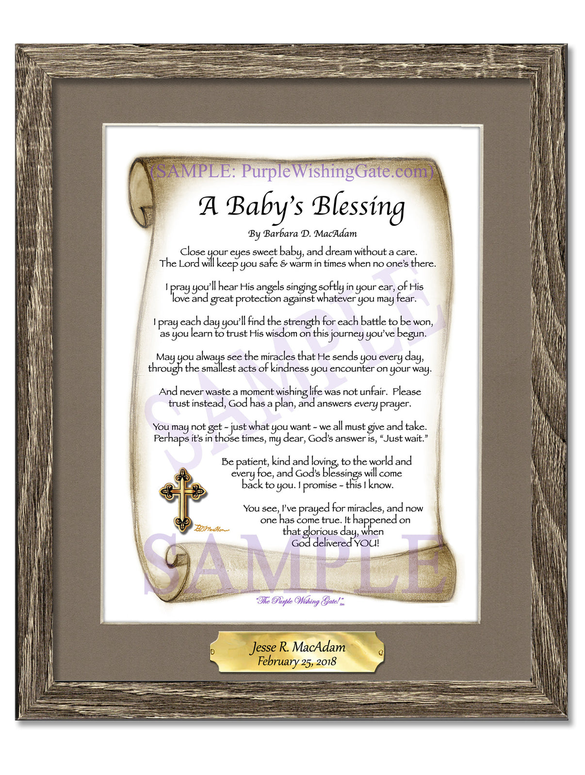 A Baby's Blessing - Baby Gift - PurpleWishingGate.com