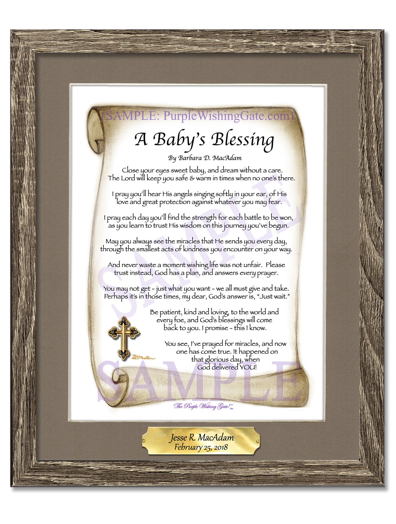 A Baby's Blessing - Baby Gift - PurpleWishingGate.com